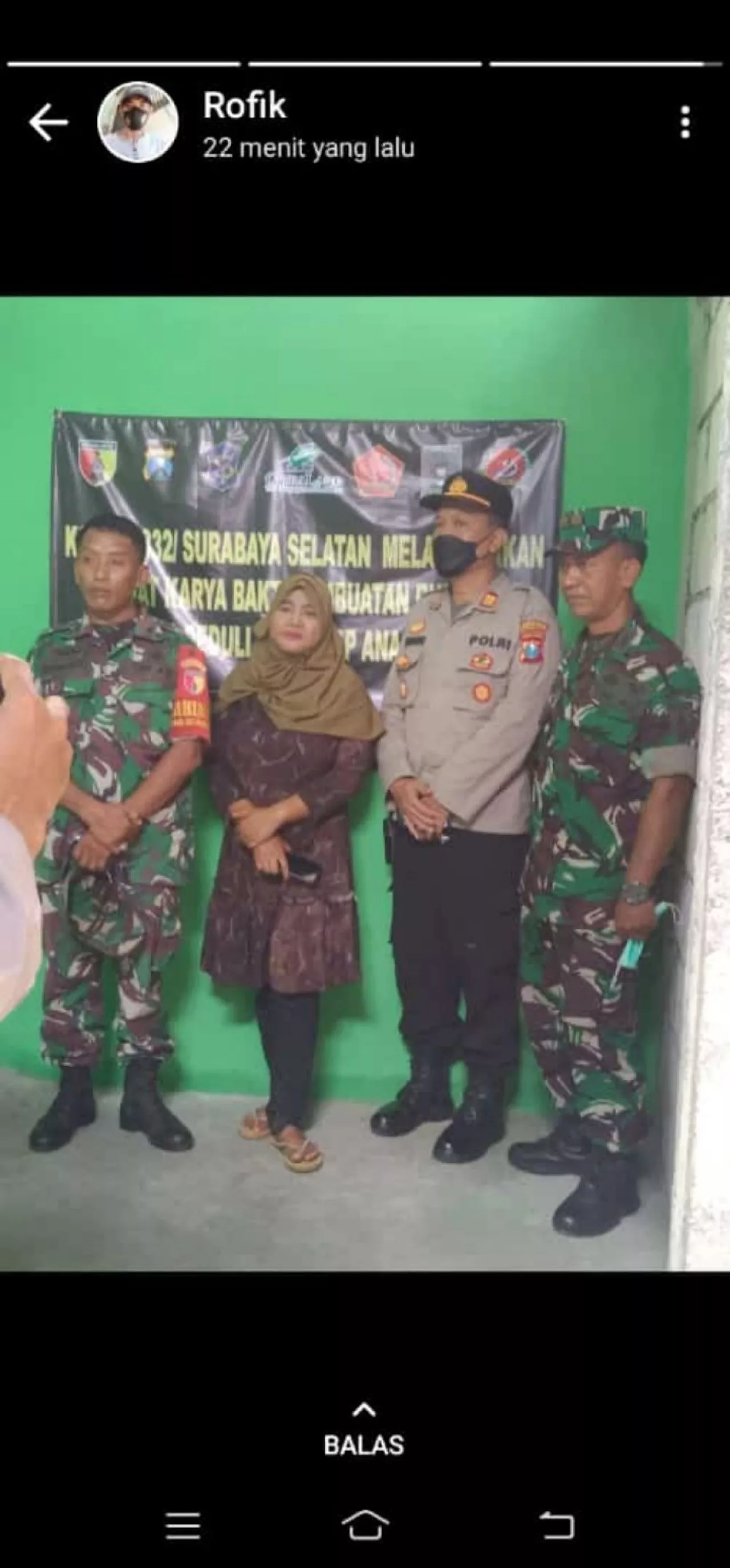 Peduli Sesama, Kodim 0832 Lakarsantri Berikan Rumah Tinggal untuk Yatim Piatu