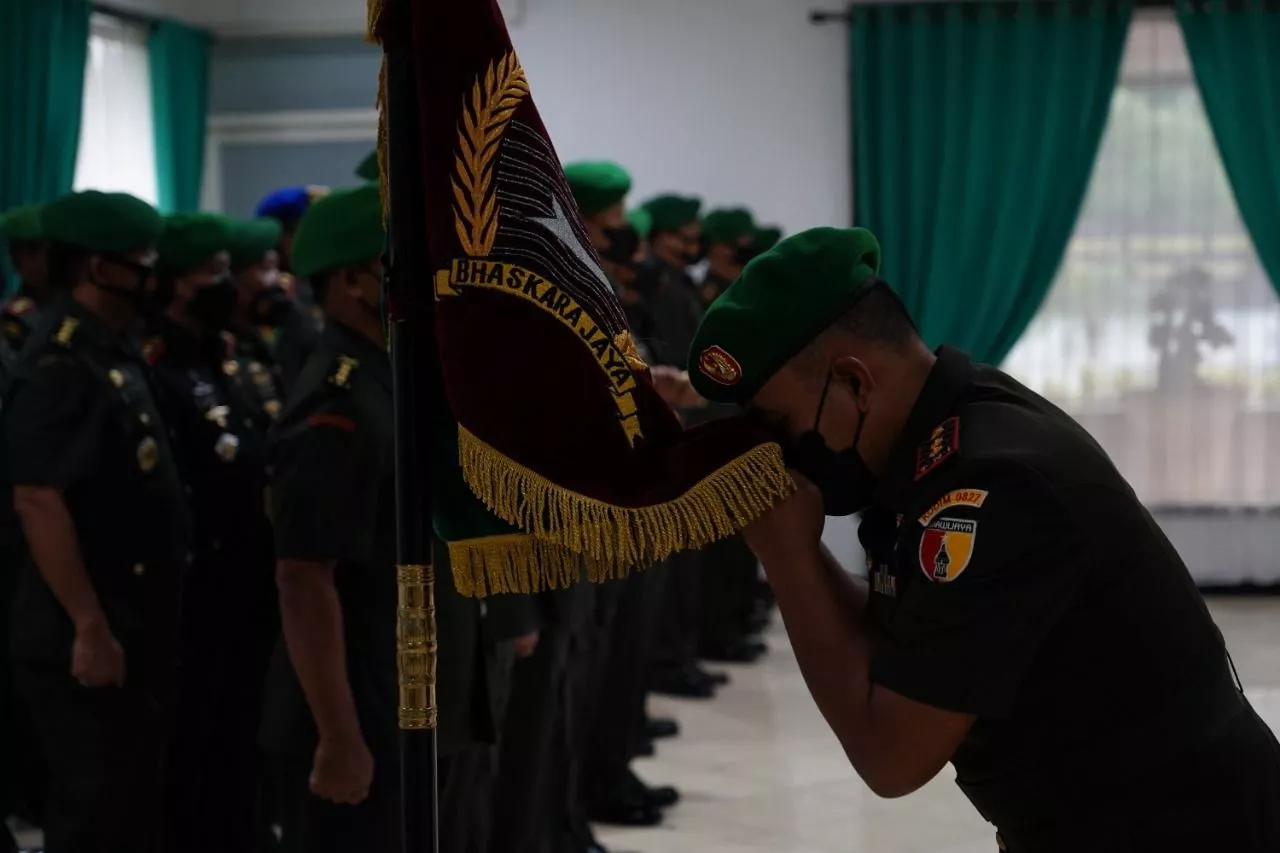 Dua Jabatan Dandim di Lingkungan Korem 084 Bhaskara Jaya Diserah Terimakan