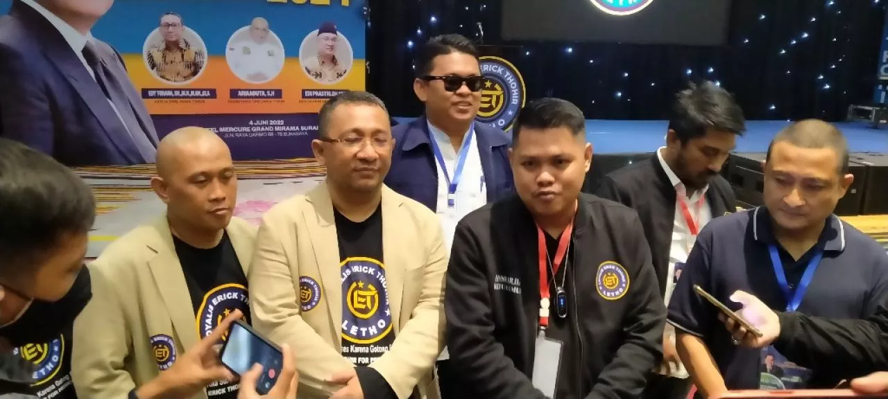 Usung Erick Thohir Maju Presiden 2022, LETHO Jatim Gelar Deklarasi