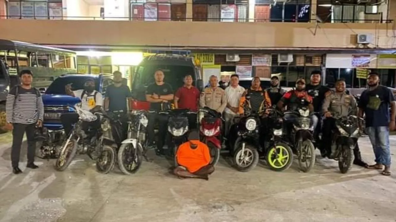 Pelaku Curanmor di Jayapura Diciduk Polisi, 11 Unit Motor Diamankan