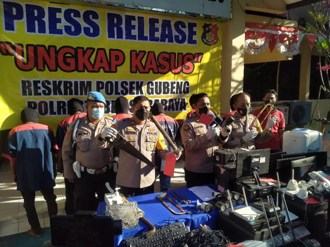 Gerombolan Sindikat Pembobol Gedung Kosong Diringkus