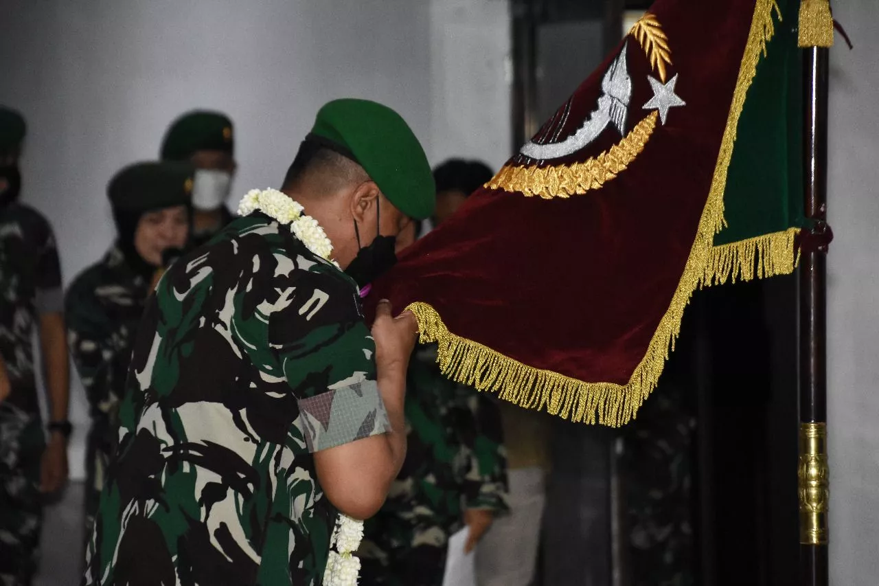 Danrem 084 Bhaskara Jaya, Pimpin Tradisi penerimaan warga baru