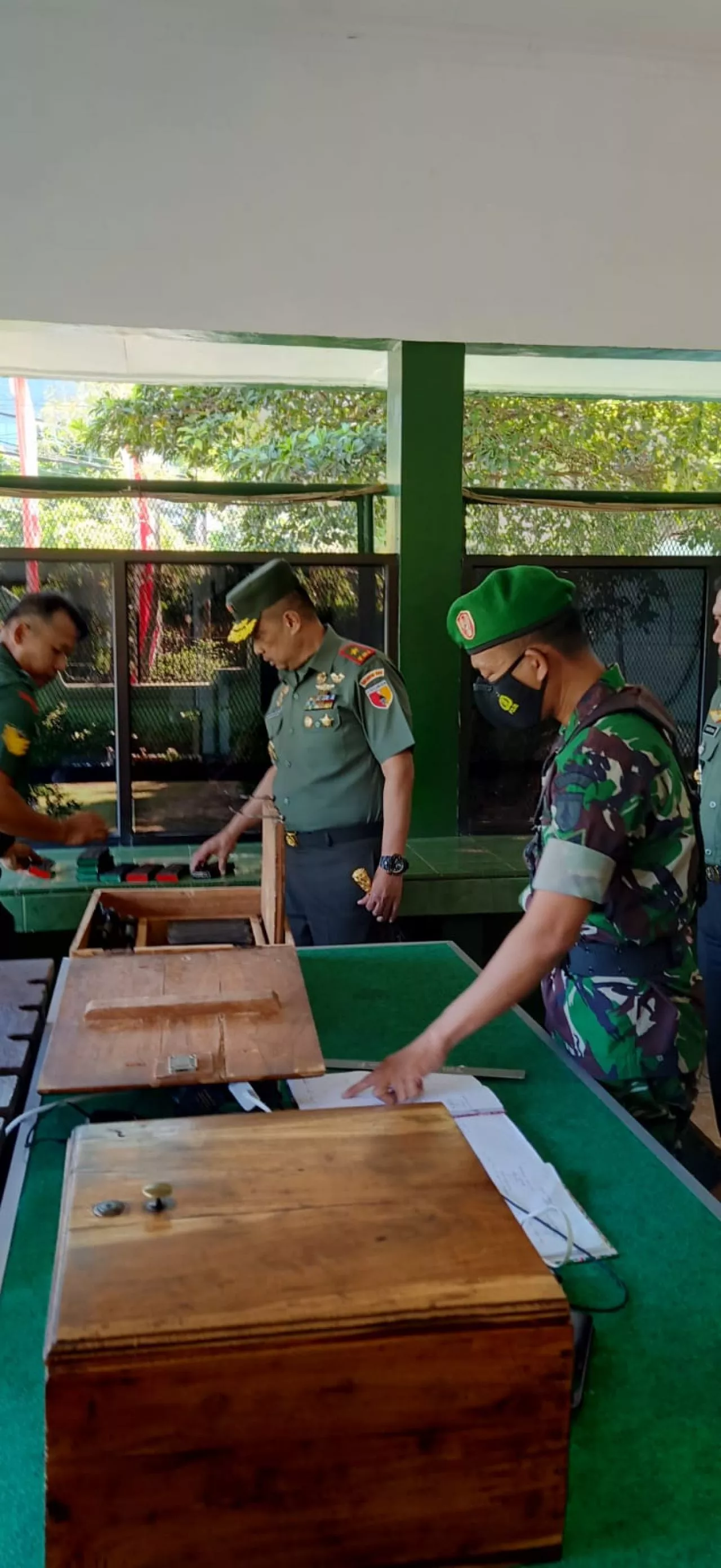 Danrem 084/Bhaskara Jaya Sidak Gudang Senjata dan Munisi serta Pangkalan Makorem 084/BJ