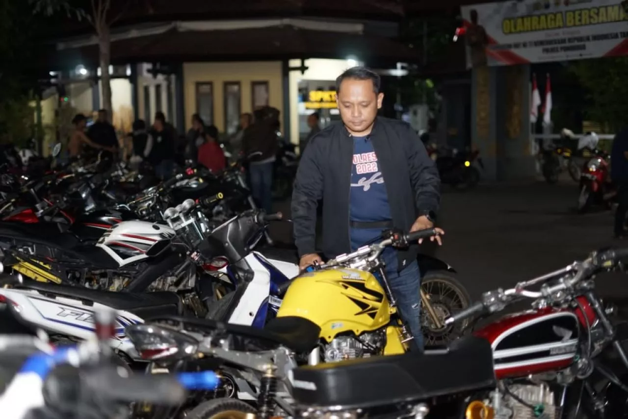 Diduga untuk Adu Balap Liar, Ratusan Motor Diamankan