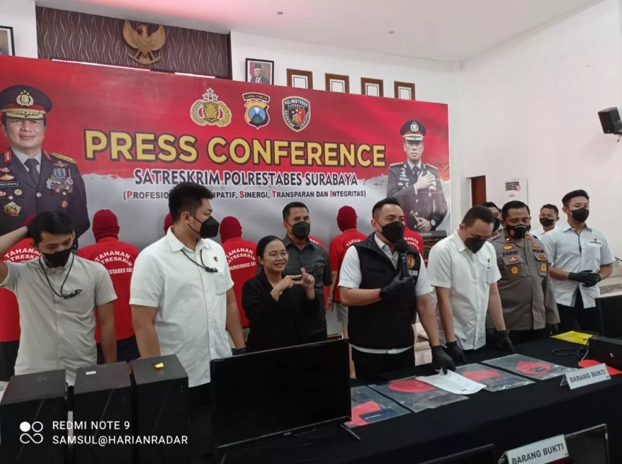 Sindikat Judi Online di Surabaya Diringkus Polrestabes Surabaya