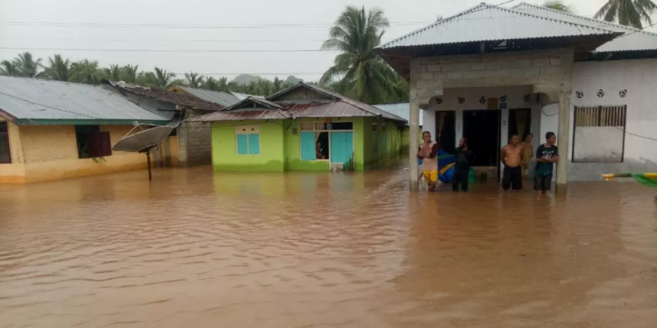 Banjir di Pohuwato, Gorontalo, Rendam 40 Rumah dan 4,5 Ha Lahan Pertanian