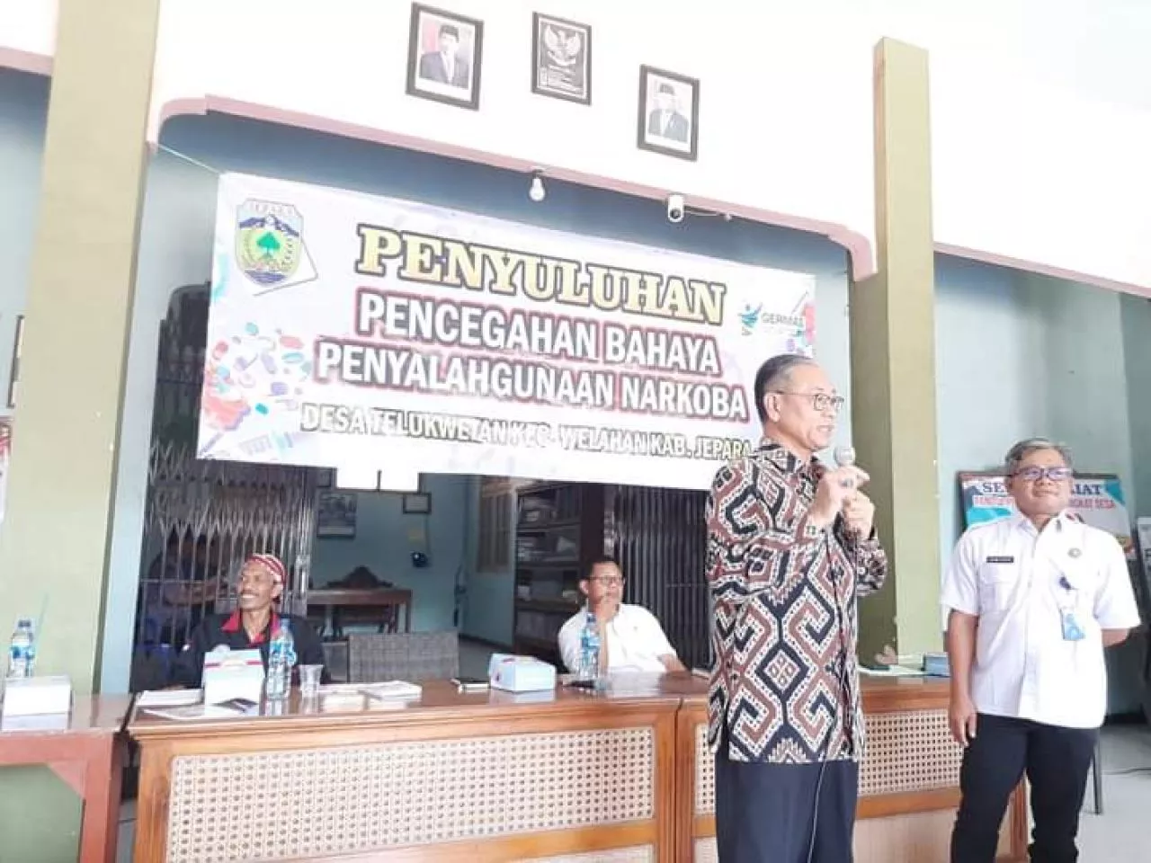 Cegah Narkoba, Polres Jepara Gelar Penyuluhan di Desa Teluk Wetan, Welahan