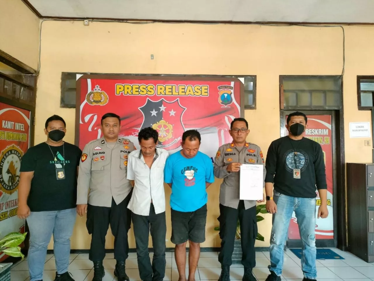 Dua Bulan Berkeliaran Bebas, Dua Pemuda Pelaku Pengeroyokan di Jombang Tertangkap