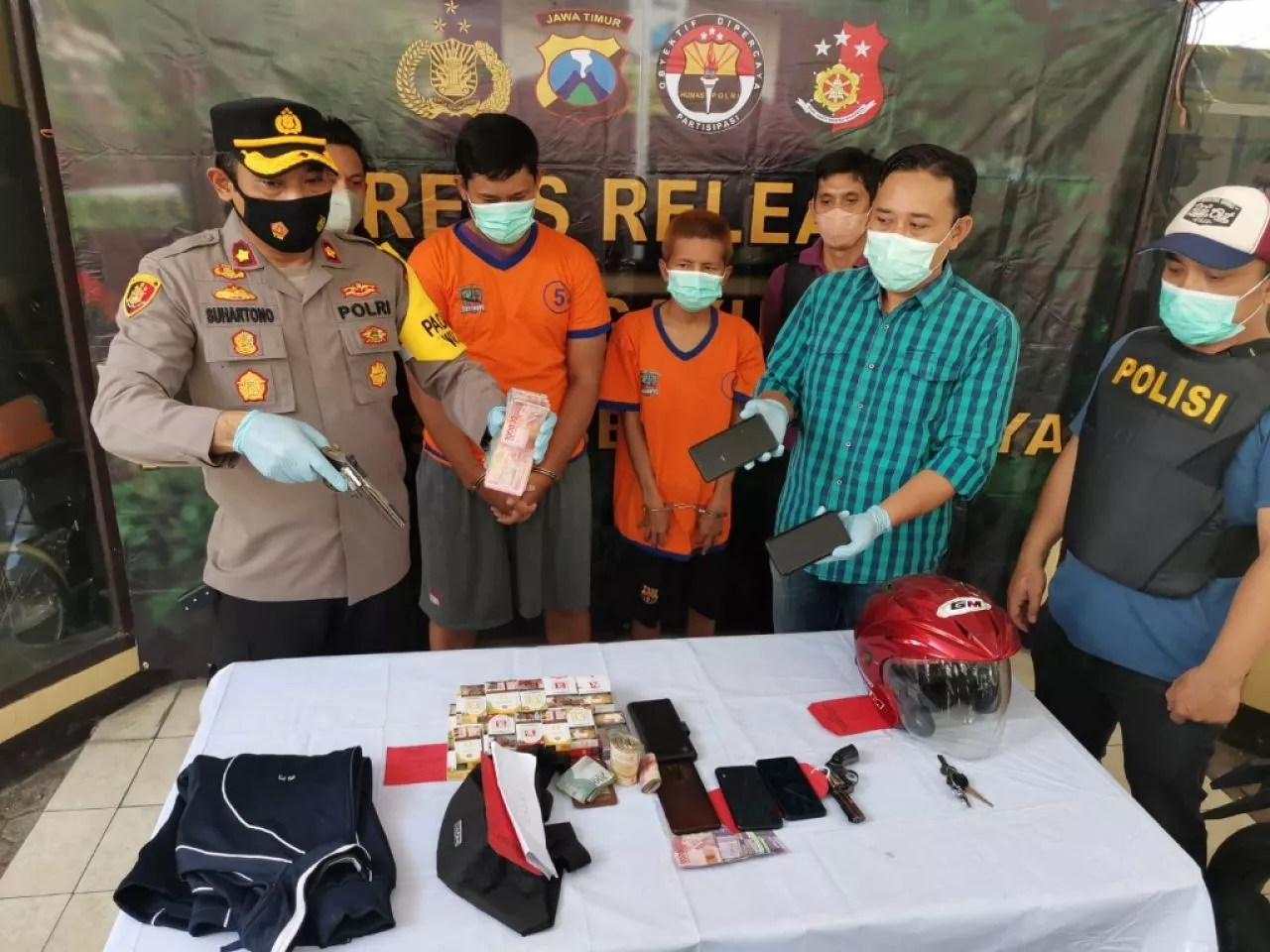 Ngerampok Minimarket Pakai Pistol Mainan, Dua Pelaku Diamankan