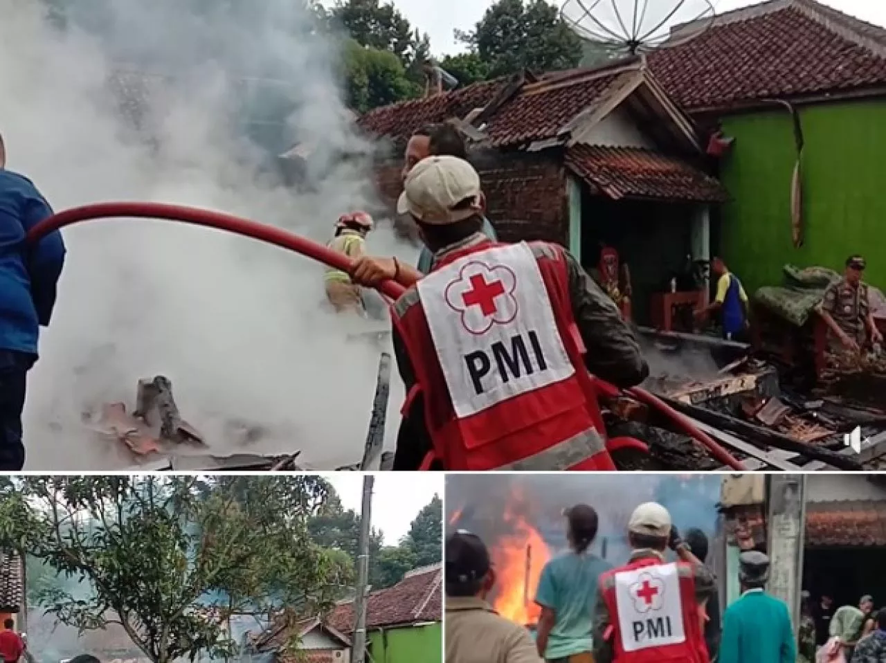 Kebakaran di Sukabumi, Satu Rumah Warga Ludes dan Dua Lainnya Rusak Berat