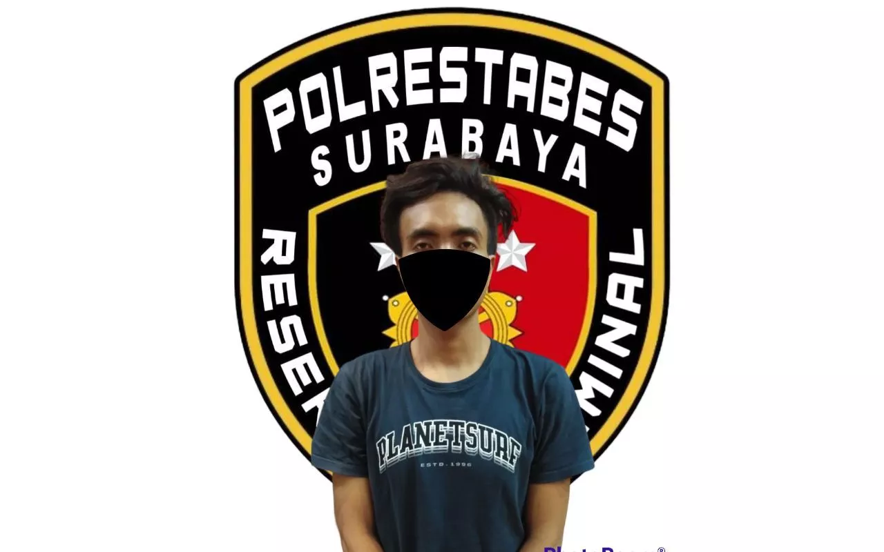 Beraksi di 6 TKP, Maling Motor Dibekuk Satreskrim Polrestabes Surabaya