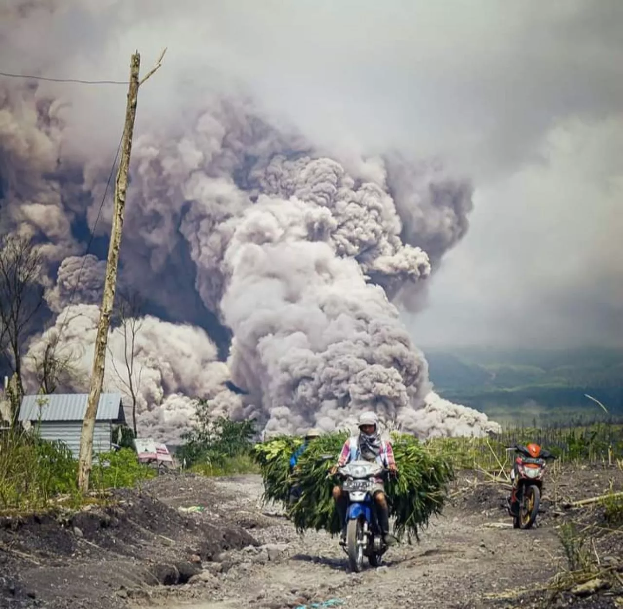 Erupsi Semeru, Tak Ada Jalur Lain, Warga Masih Lewati Jalur yang Ditutup