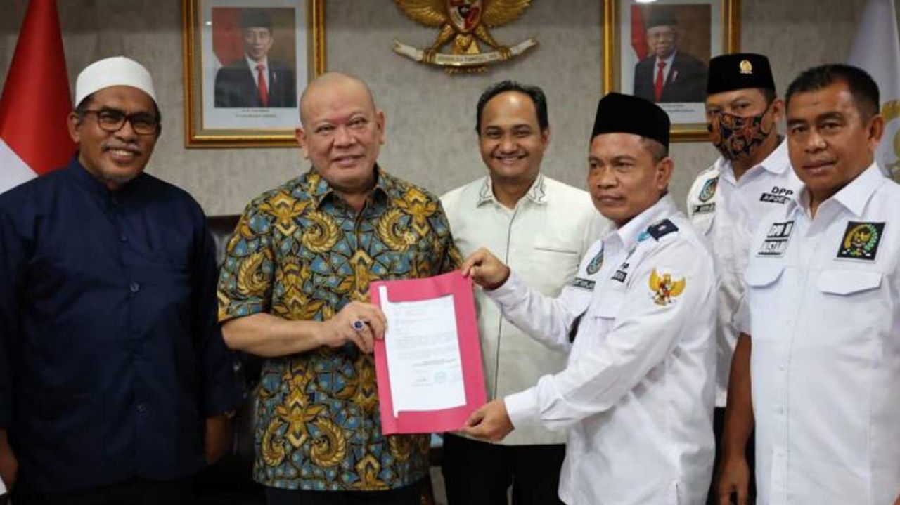 Terkait Peraturan Menteri Keuangan, APDESI Minta Dukungan Ketua DPD RI