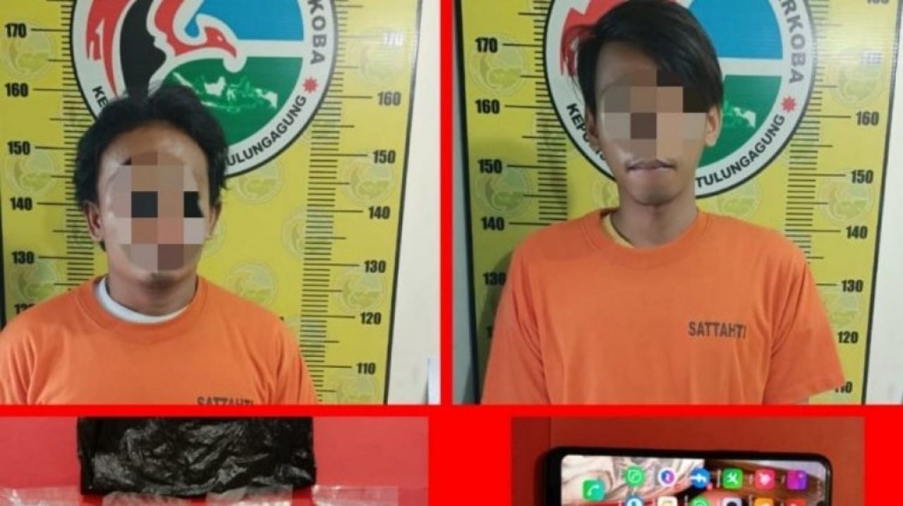 Duet Pengedar Pil Double L di Tulungagung Diringkus Polisi