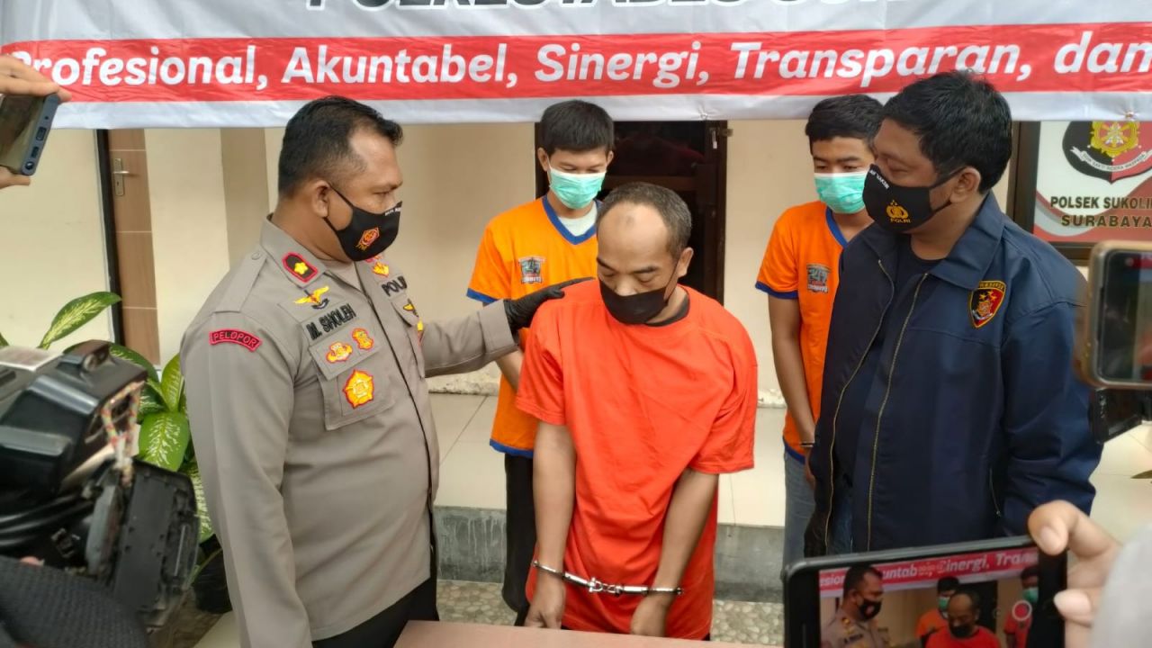 Komplotan Pelaku Curanmor Sukolilo Diringkus Polisi, 1 Orang Ditembak