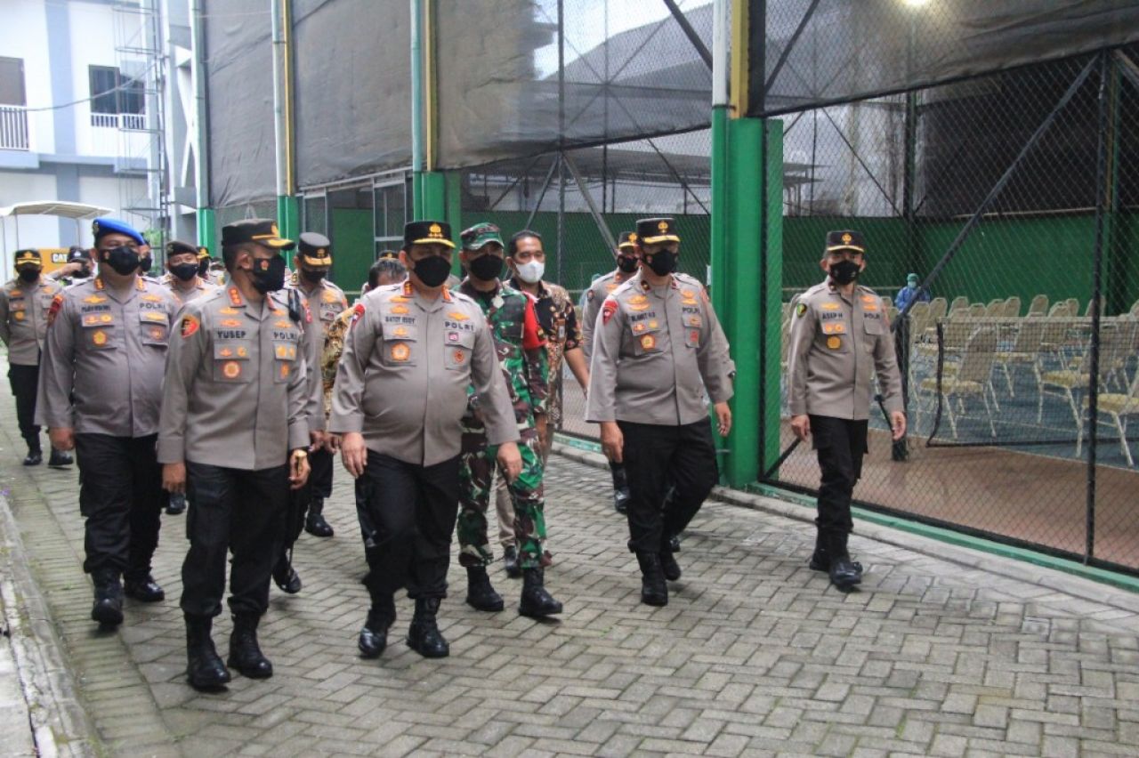 Wakapolri Cek Kesiapan Satgas Repatriasi di LPMP Surabaya