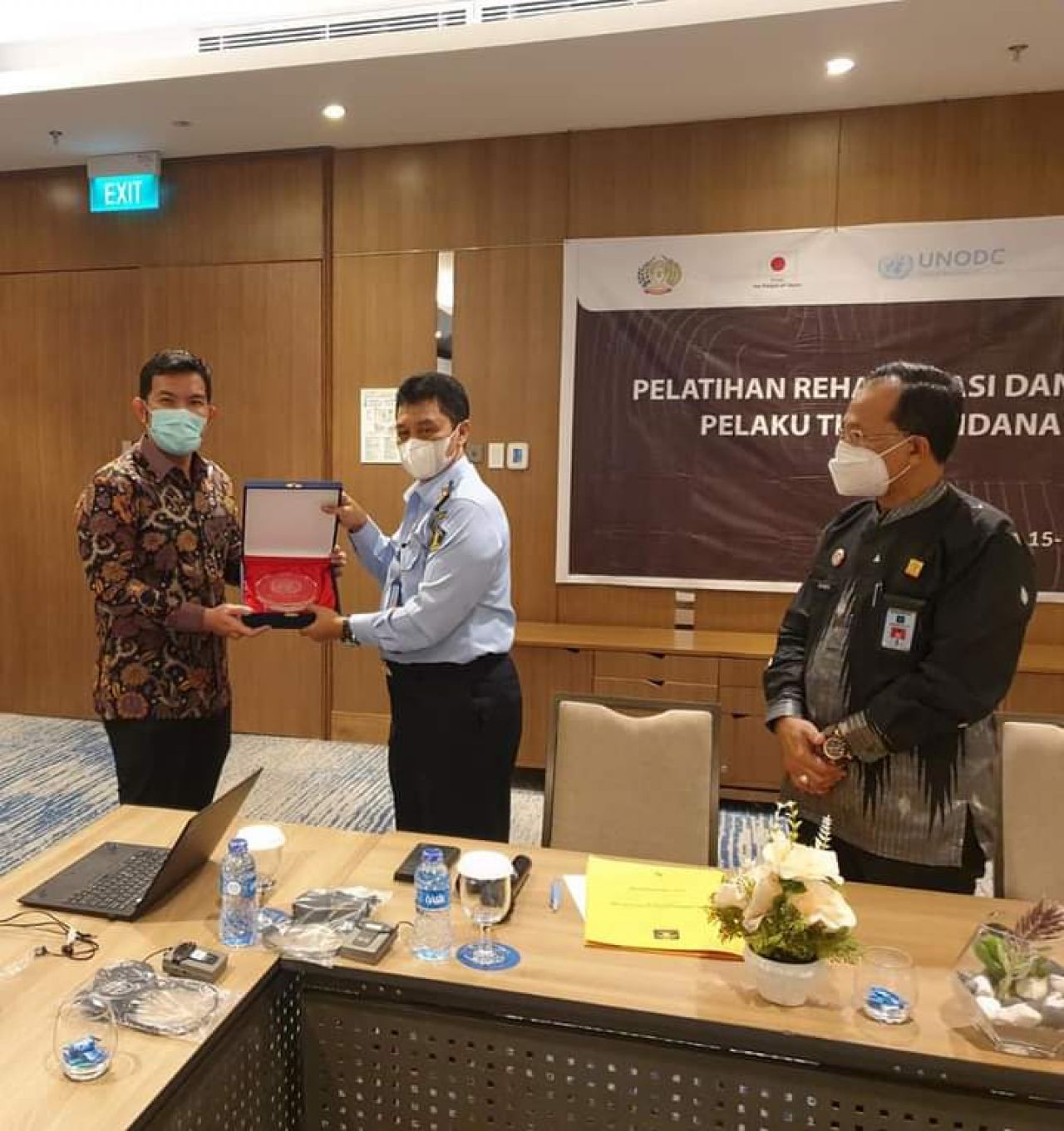 kerjasama dan kolaborasi dengan United Nations on Drugs and Crime (UNODC).