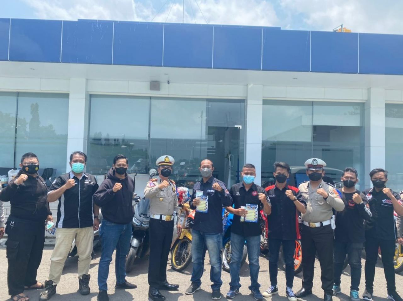 Gandeng Komunitas, Polres Mojokerto Kampanyekan Prokes di Jatim