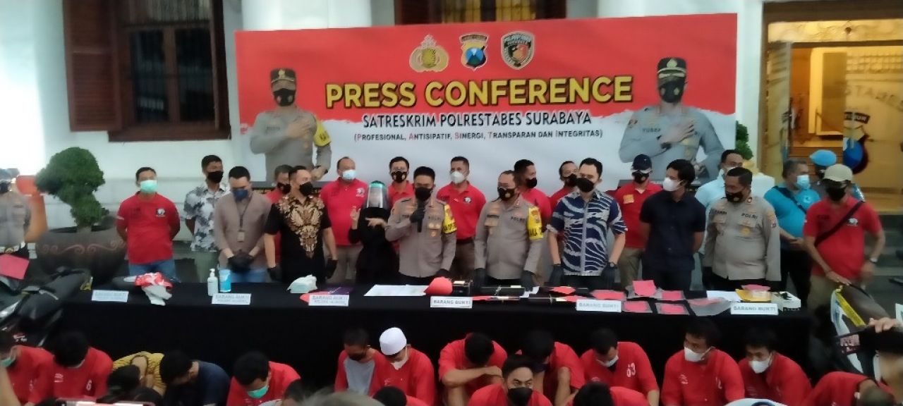 Gerombolan Ranmor dan Begal Ditangkap Polsek jajaran Polrestabes Surabaya