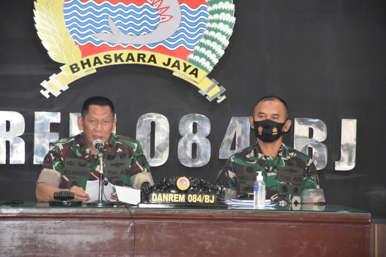Korem 084 Bhaskara Jaya Gelar Sidang Pankar Usulan kenaikan Pangkat