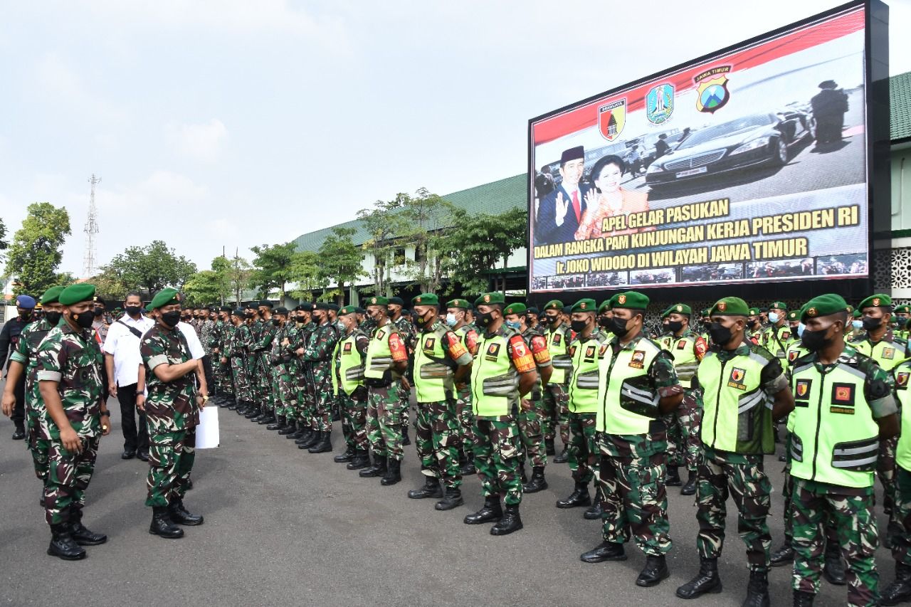 Danrem 084 Bhaskara Jaya Pimpin Apel Gelar Pasukan