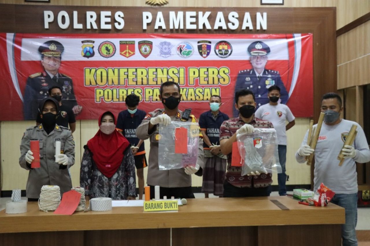 Jelang Idul Fitri, 3.768 Petasan Diamankan Polres Pamekasan