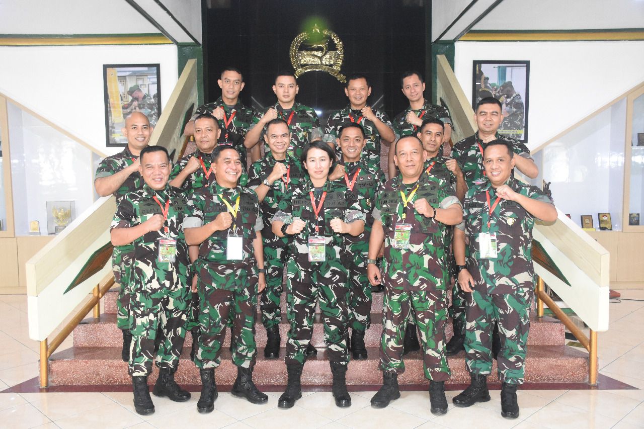 Korem 084/BJ terima kunjungan Pasis Dikreg Binsat CKU Seskoad LXII Ta. 2022