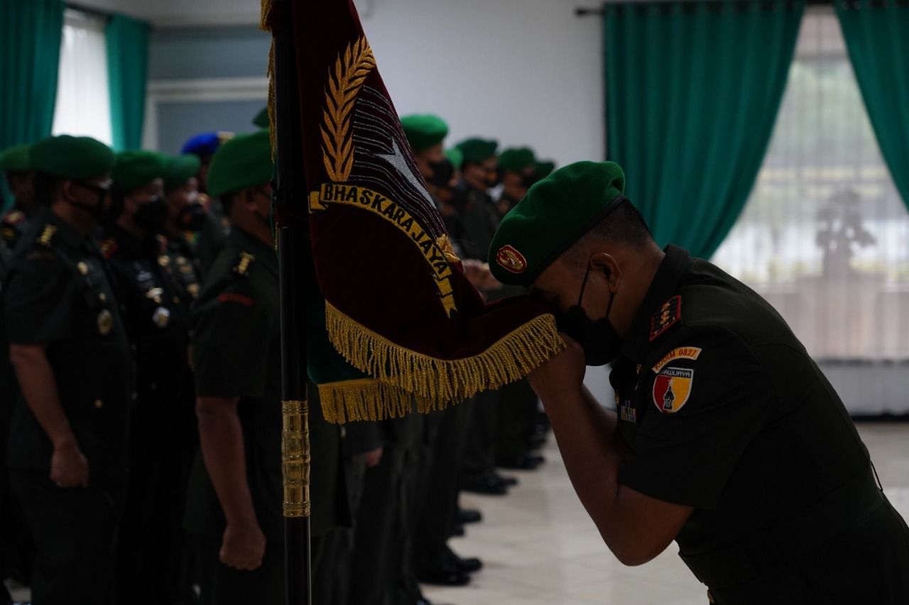 Dua Jabatan Dandim di Lingkungan Korem 084 Bhaskara Jaya Diserah Terimakan