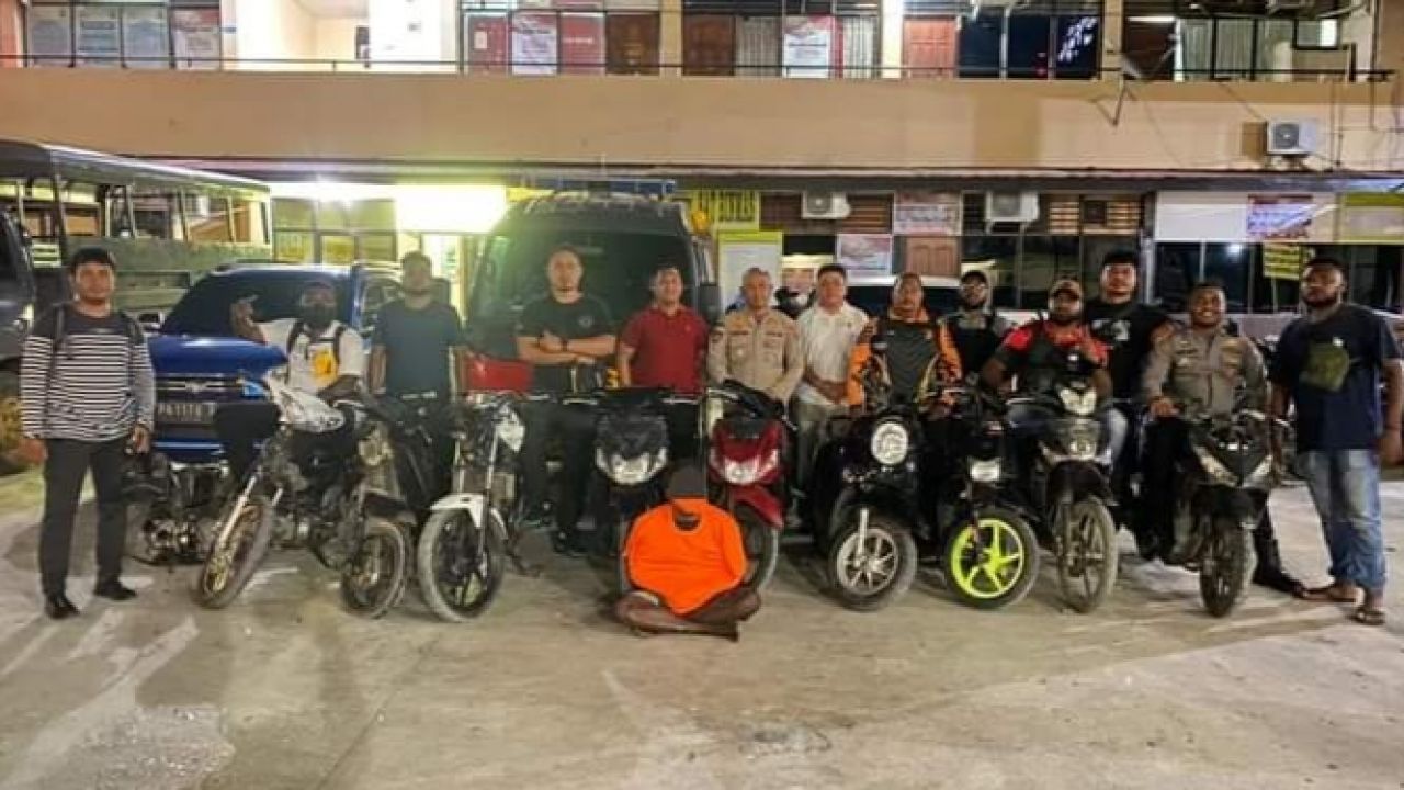 Pelaku Curanmor di Jayapura Diciduk Polisi, 11 Unit Motor Diamankan
