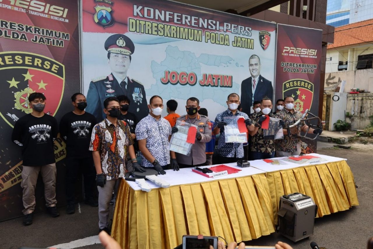 Komplotan Curanmor di Wilayah Jatim Diringkus Polda Jatim