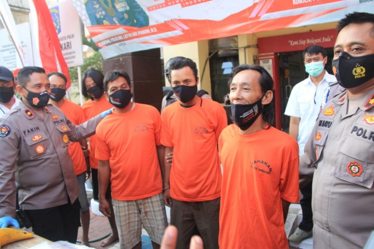 Gegara Merpati, 5 Pelaku Diamankan Polsek Tambaksari