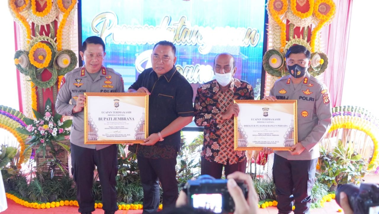 Diresmikan, Poslantas Sudirman Dewata di Jembrana Bernuansa Bali