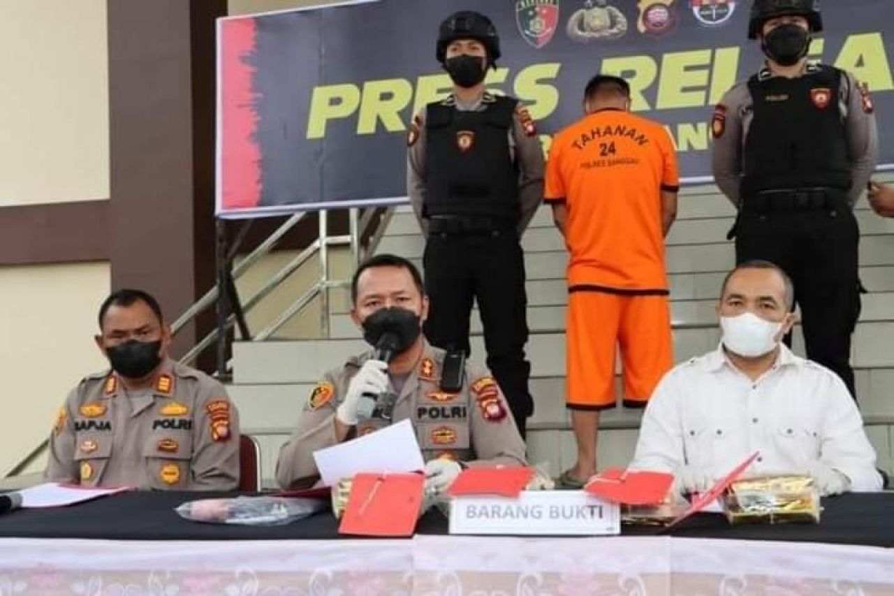 Bawa 4000 Gram Sabu dari Malaysia, Pria Asal Kubu Raya Ditangkap Polisi