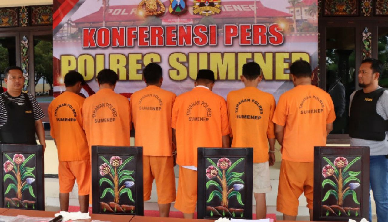 Lakukan Aksi Penculikan, 6 Orang Penyamun di Sumenep Diringkus Polisi