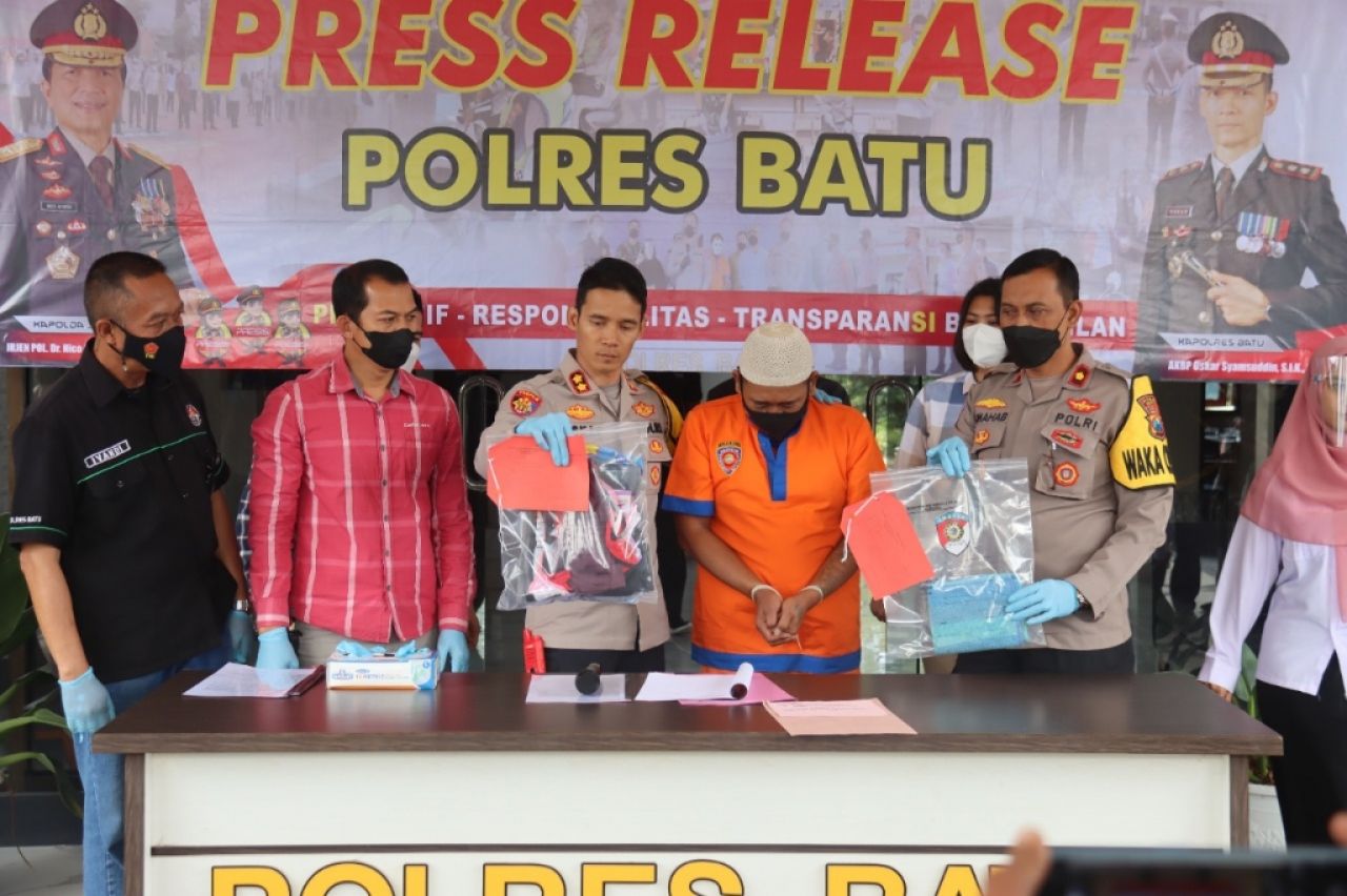 Pelaku Pencabulan Terhadap Anak di Batu Ditangkap Polisi