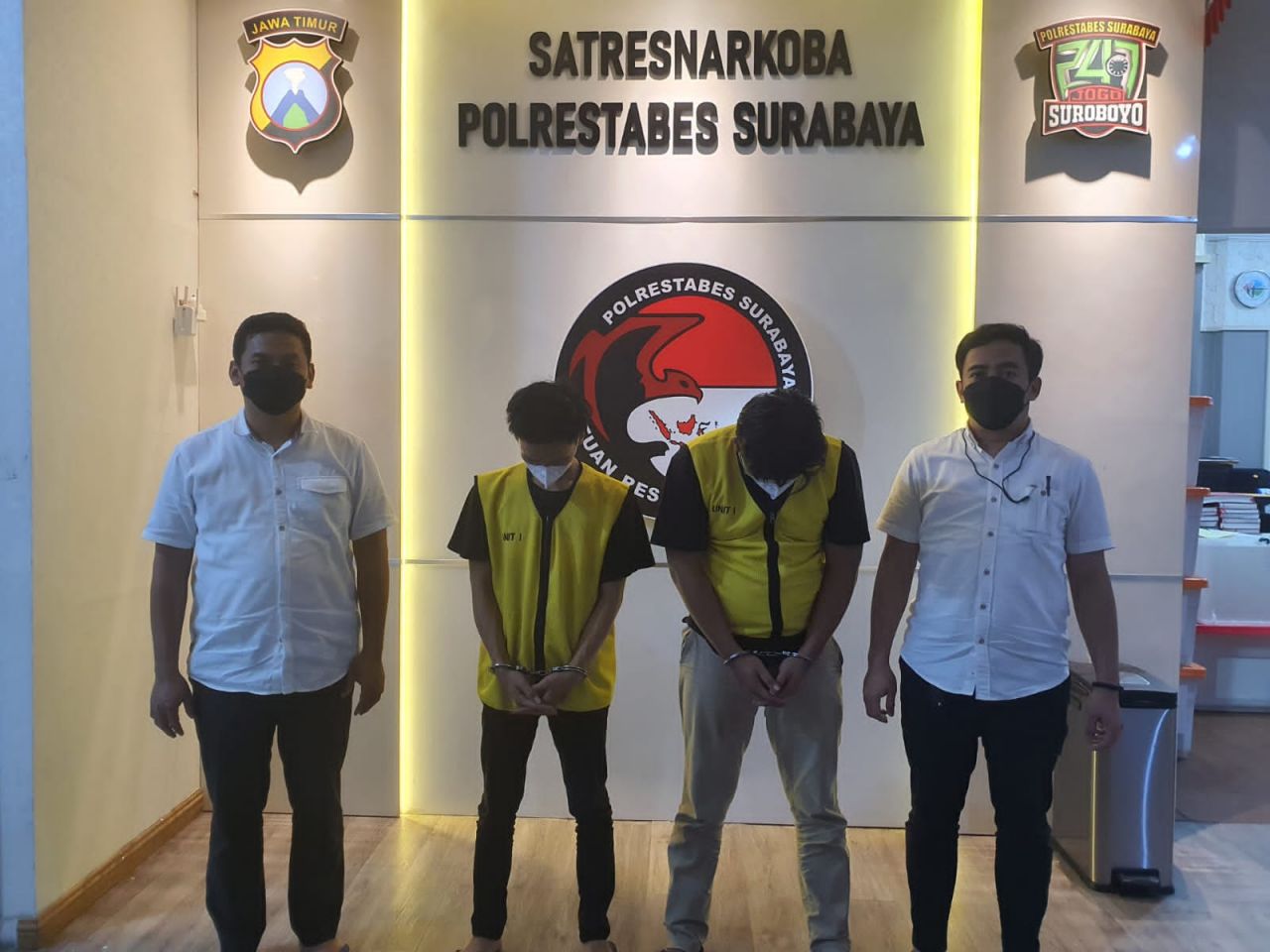 Dua Pengedar Sabu Diringkus Timsus Polrestabes Surabaya