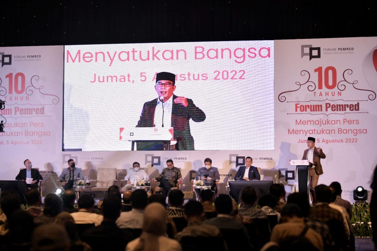 Ridwan Kamil Dorong Pers Bernarasi Persatuan, Jangan Beri Ruang Politik Identitas