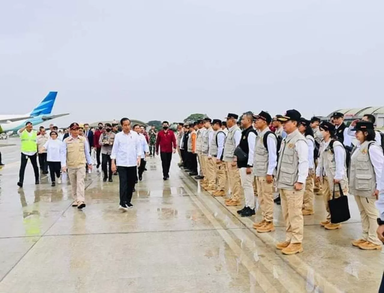Jokowi Lepas Bantuan Tahap 2 untuk Korban Gempa di Turki dan Suriah