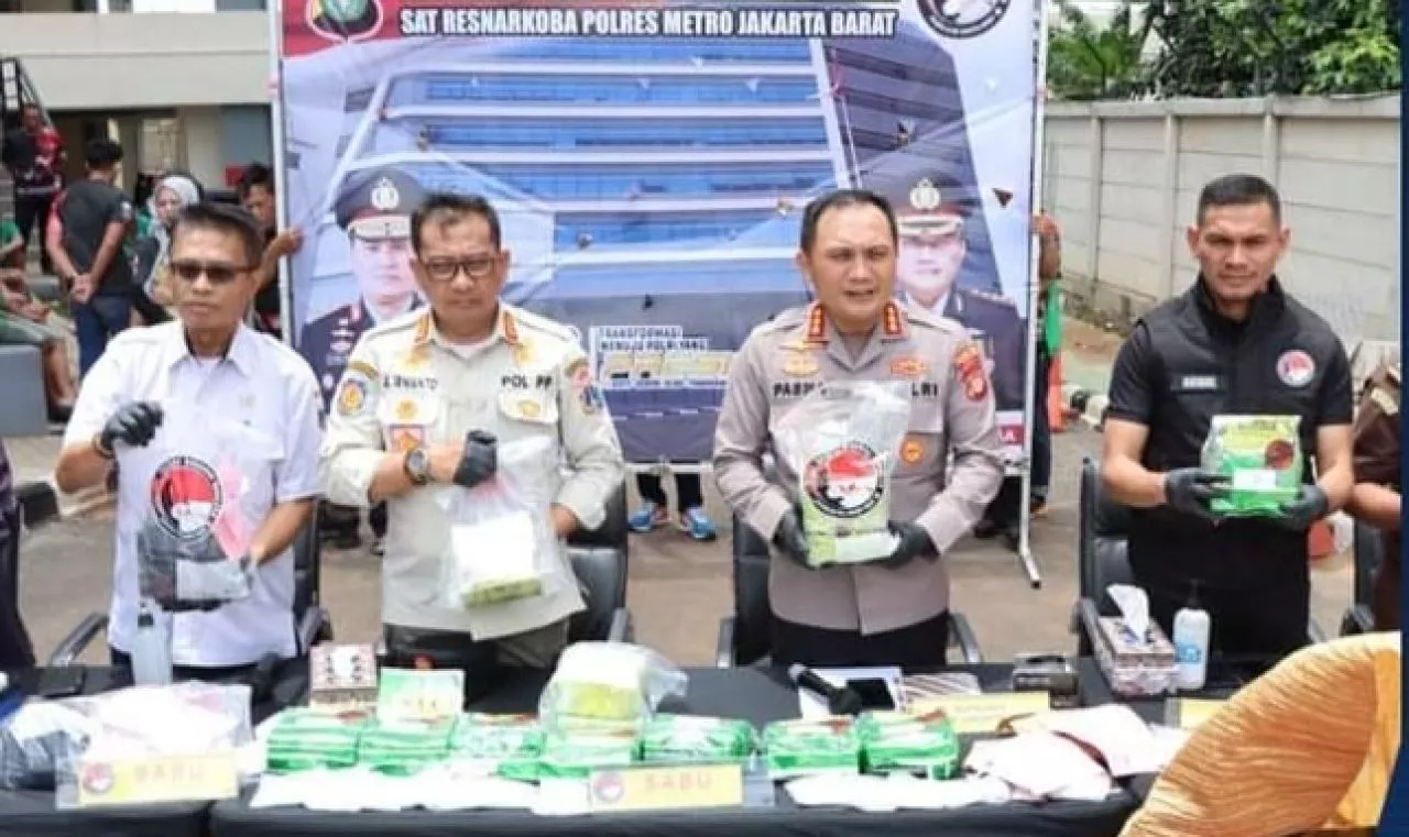 Polres Metro Jakbar Musnahkan Narkoba Senilai 34,8 Miliar Rupiah