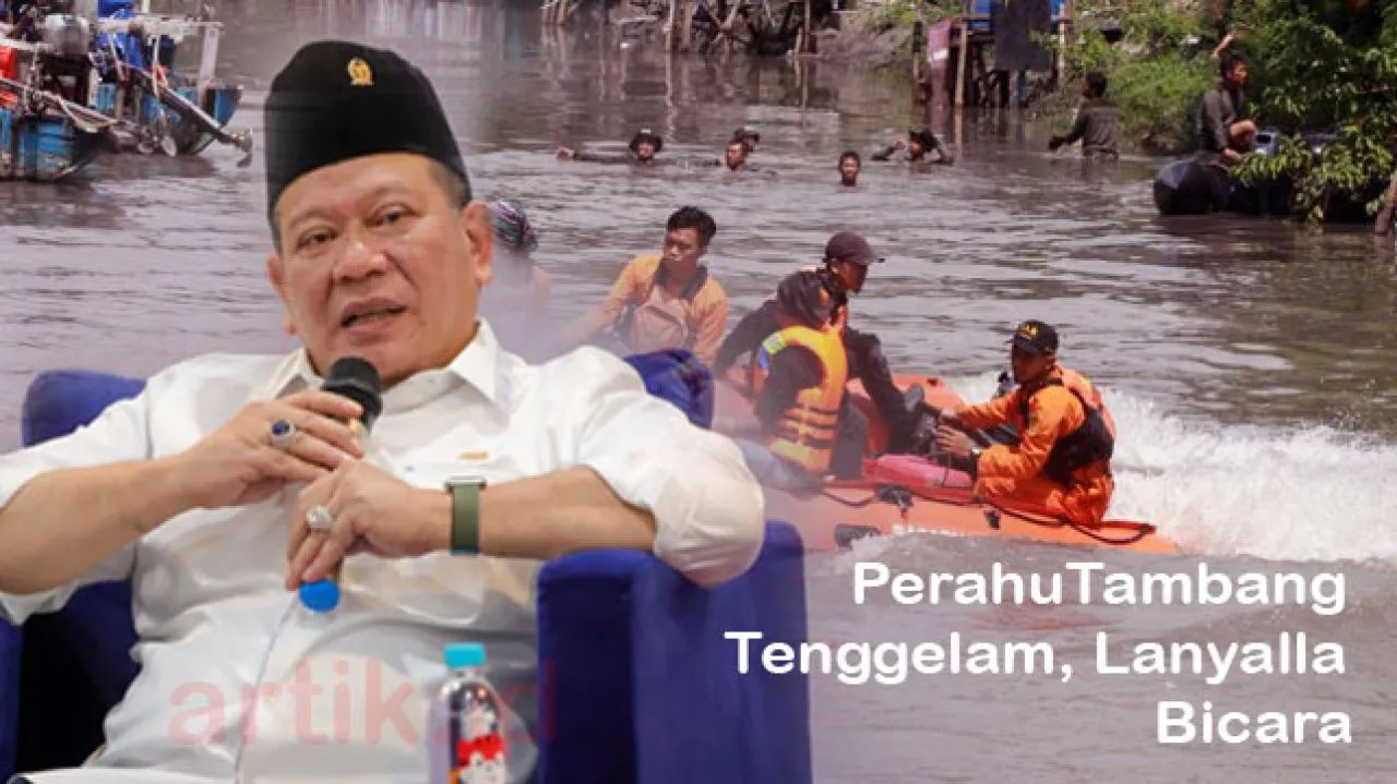 Perahu Tambang Tenggelam di Sungai Brantas Surabaya, Lanyalla Bicara