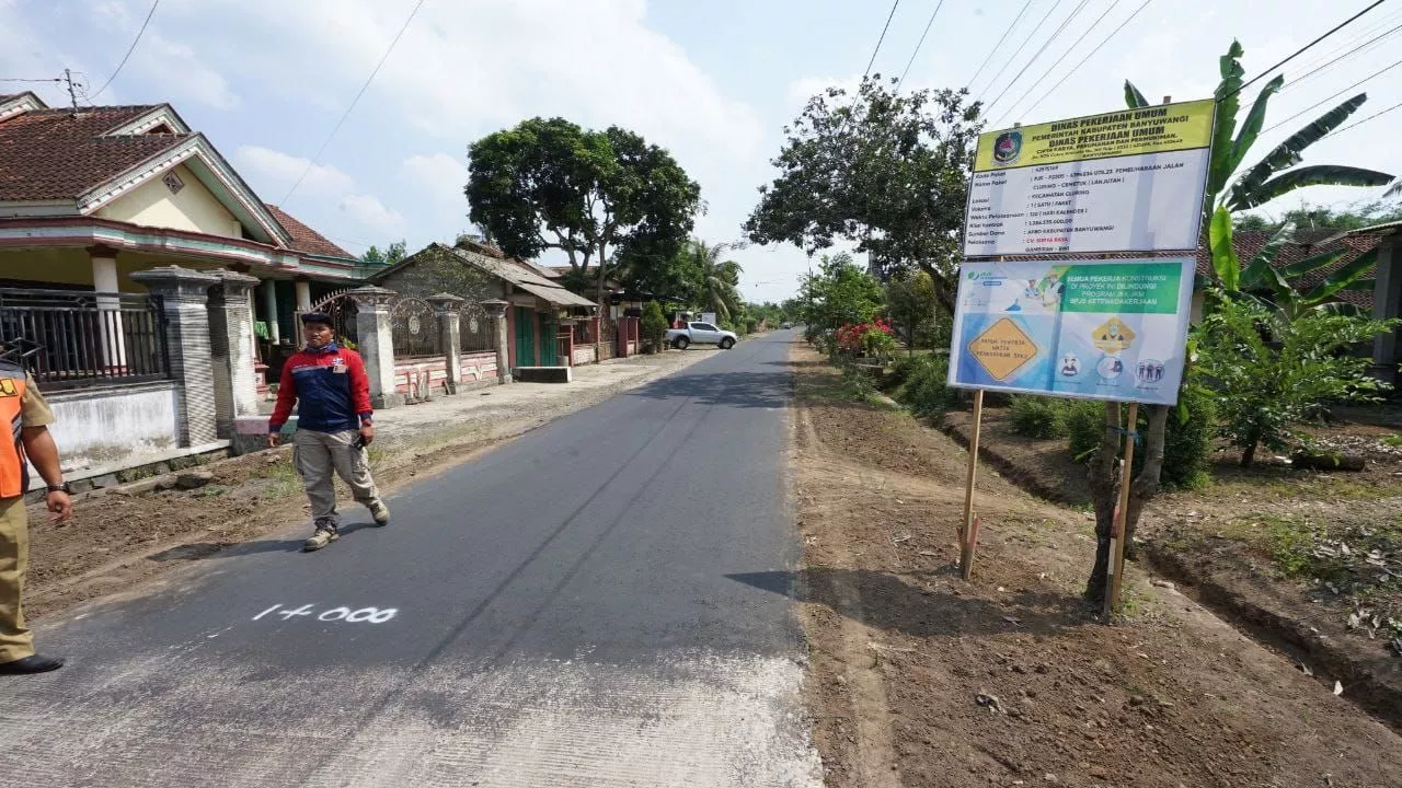 Ipuk Kebut Pembangunan 62 Ruas Jalan, Pengerjaan Sudah Merncapai 67 Persen