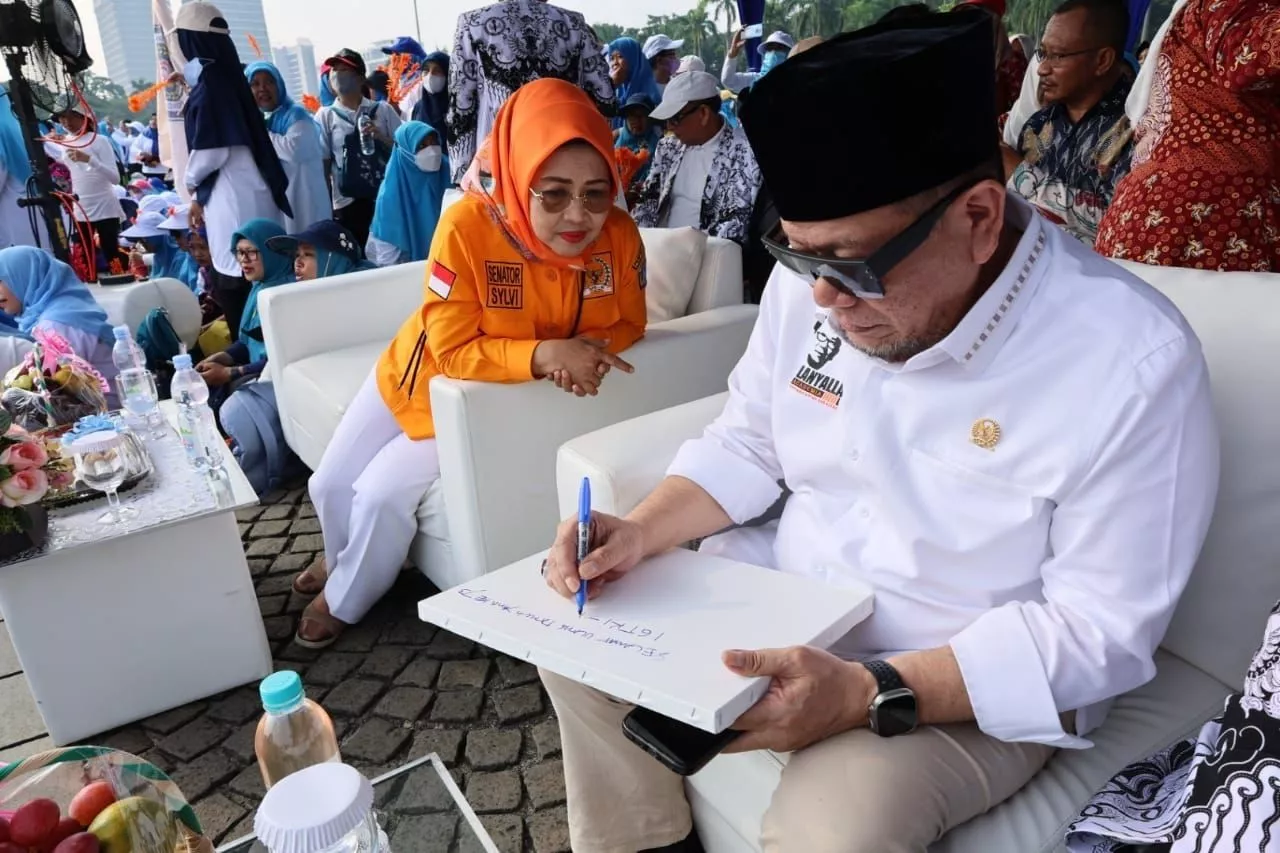 Di Depan Ribuan Guru TK, Lanyalla Nyatakan Kometmen Terkait Kesejahteraan