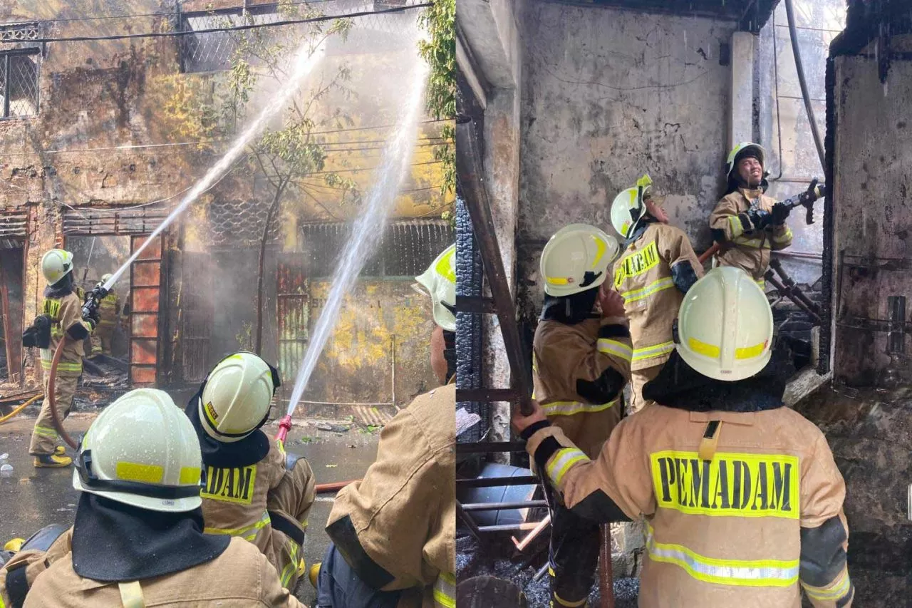 Kebakaran Rumah Makan di Jakarta Pusat, 13 Unit Damkar Dikerahkan