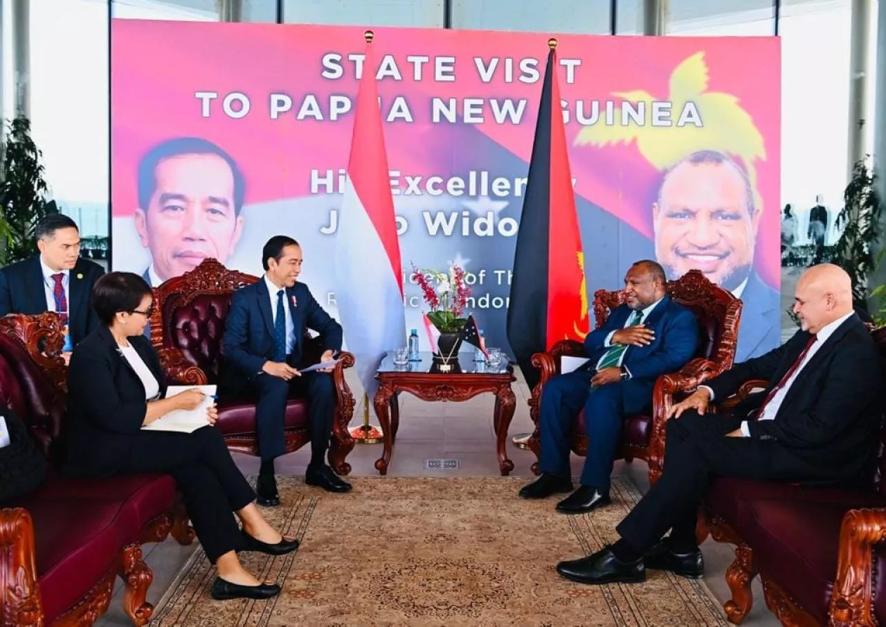 Presiden Jokowi Bertemu PM Marape