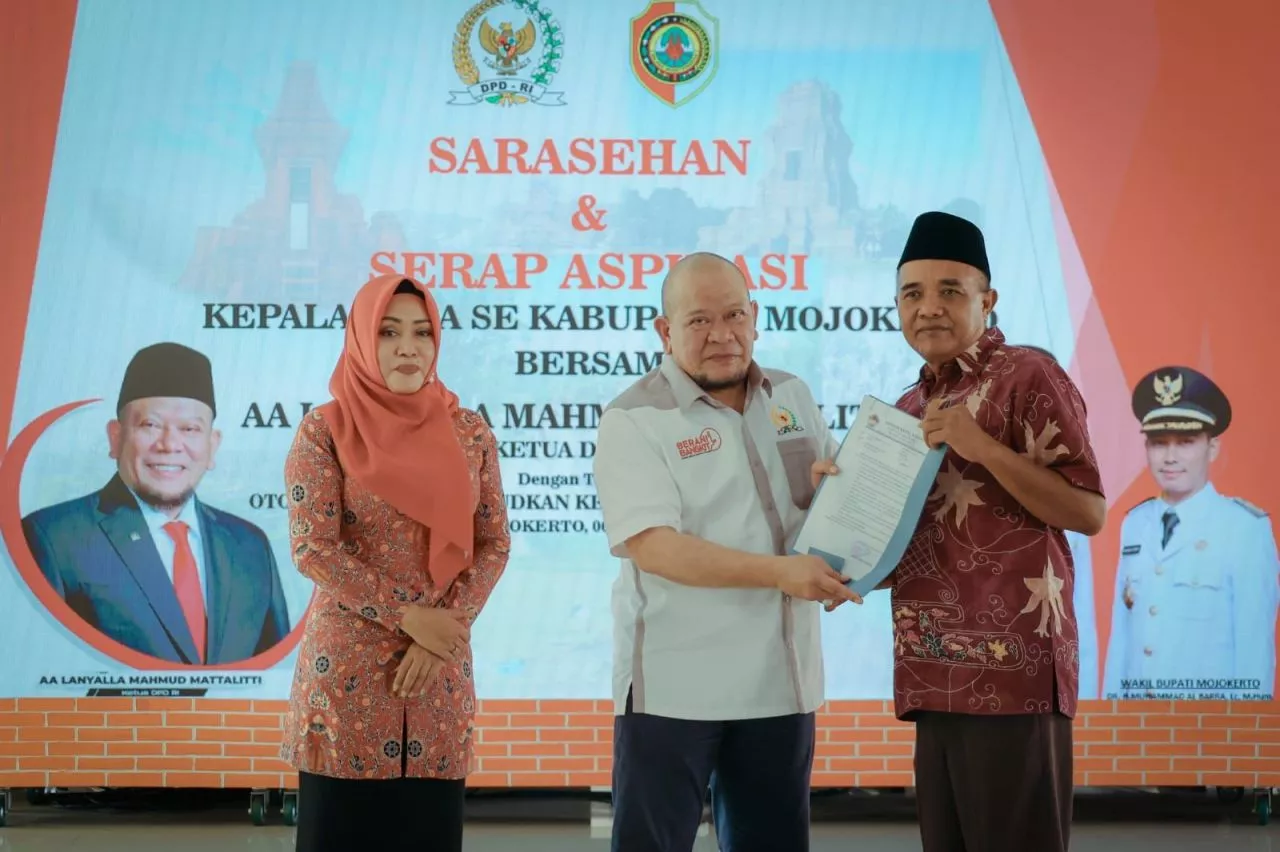 Asosiasi Kepala Desa Mojokerto Titip 7 Aspirasi pada Ketua DPD RI