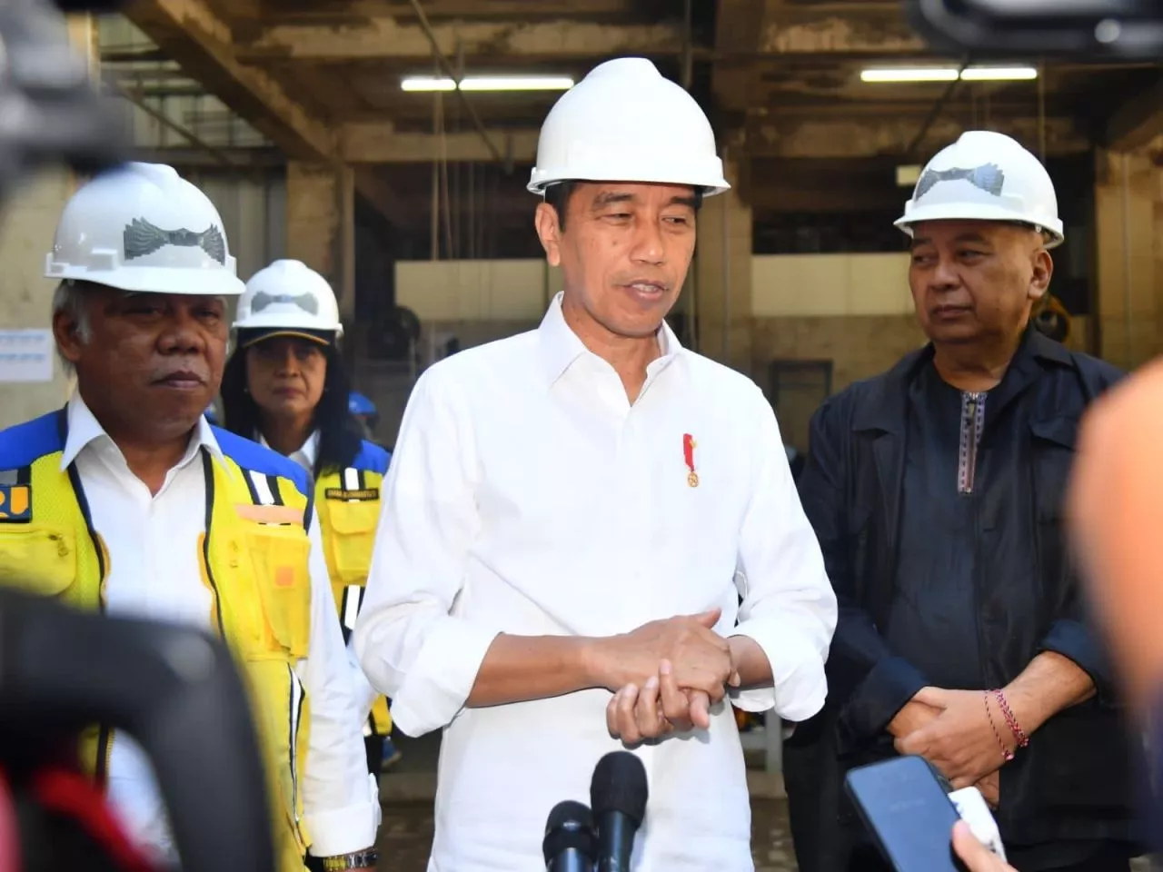 Pastikan Tidak Molor, Presiden Cek Pabrik Pembangunan Istana IKN