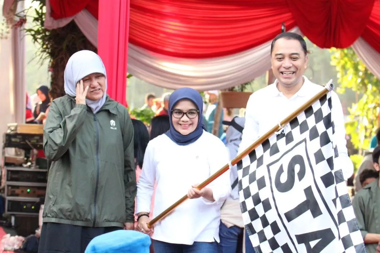 Eri Cahyadi Kampanye Stop Kekerasan dan Pernikahan Dini pada Anak di Bungkul