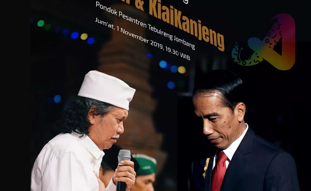 Presiden Jokowi Jenguk Budayawan Cak Nun di RSUP Dr Sardjito Yogyakarta
