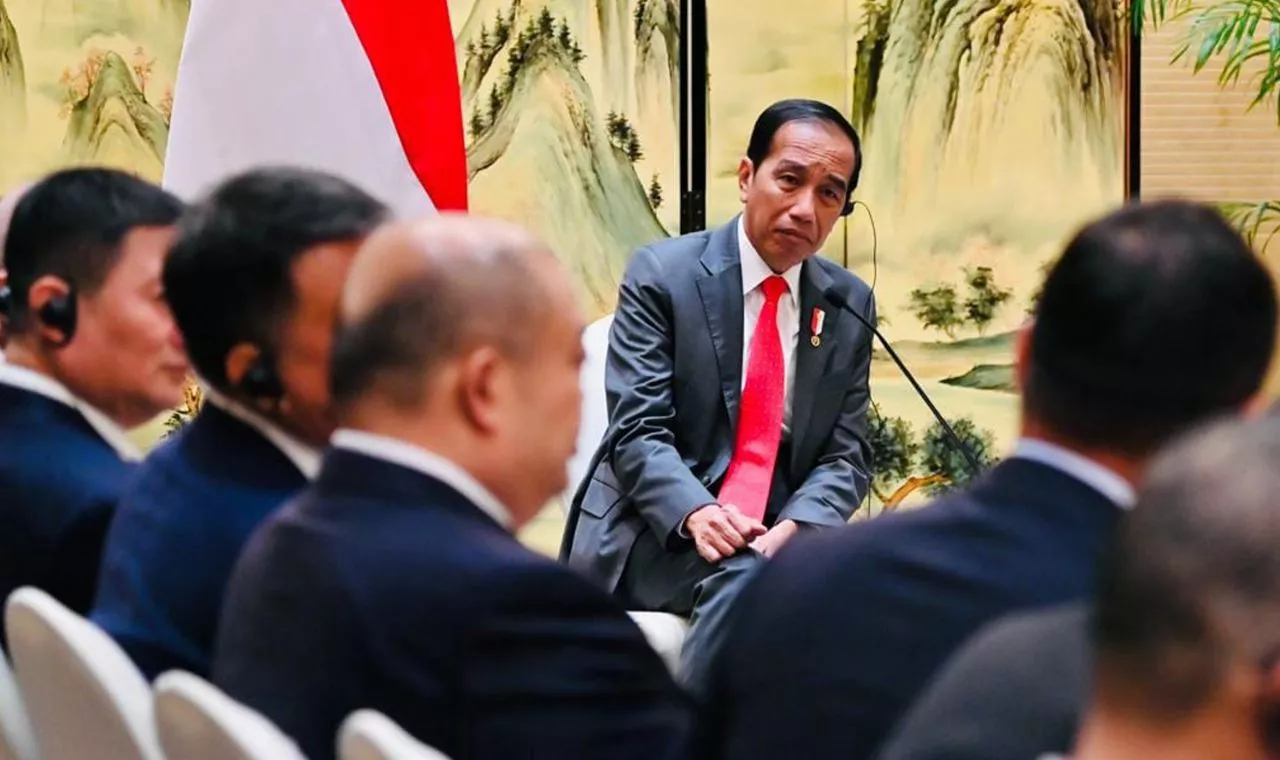 Presiden Jokowi Bertemu Pengusaha Tiongkok di Shangri La Hotel Kota Chengdu