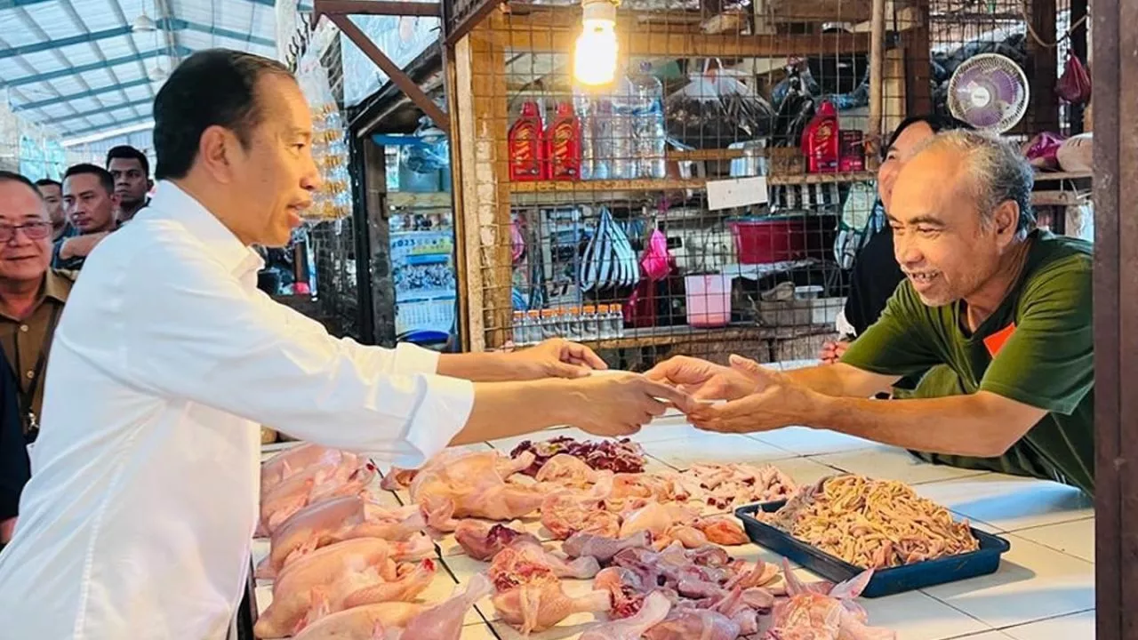 Hasil Blusukan ke Pasar Parungkuda Sukabumi, Jokowi Bilang Harga Daging Turun